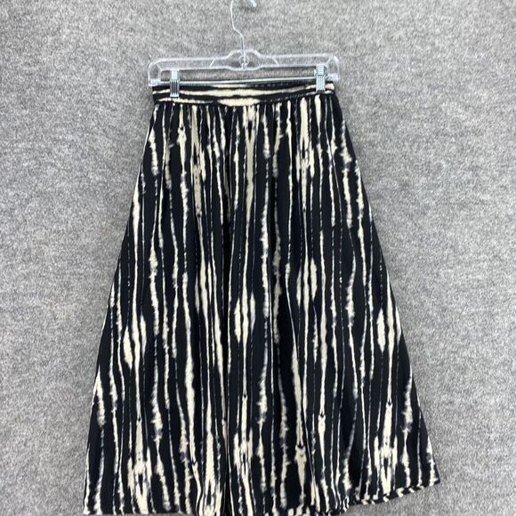 5/$45 Painted Threads Skirt Women M Medium Black Striped Maxi Long Mid Rise - Picture 3 of 9
